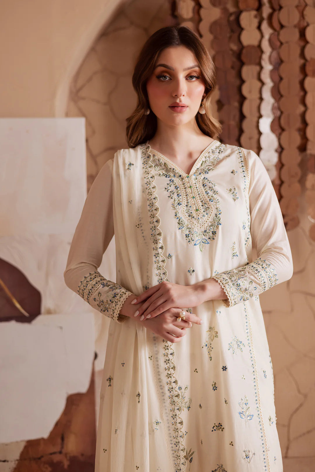 Jasmine 3Pc - Embroidered Lawn Dress