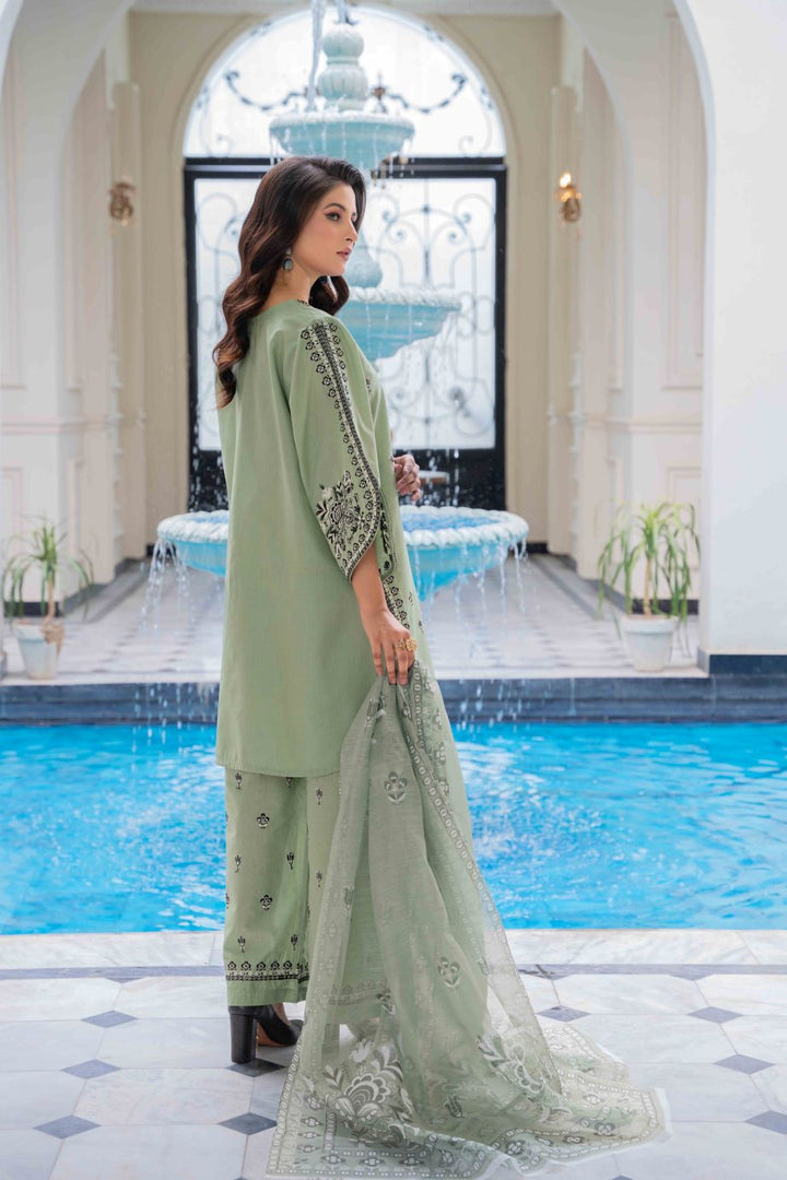 Limited Stock -Zariah 3Pc Embroidered Dress