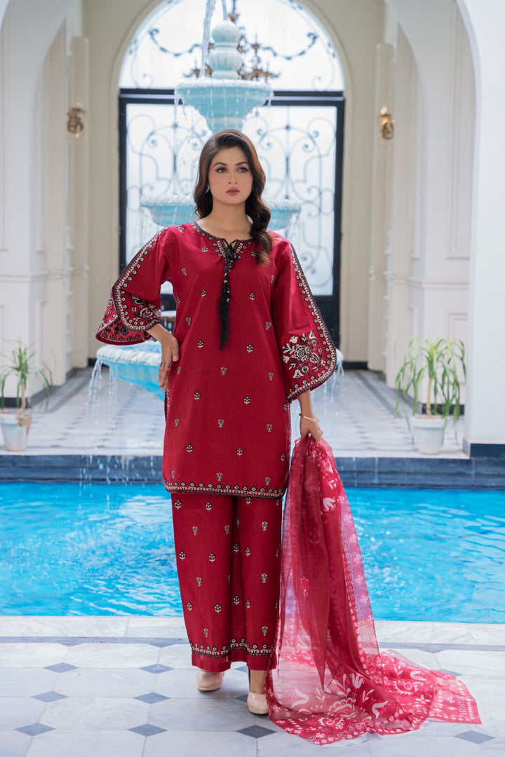 Limited Stock - Sasha 3Pc Embroidered Dress