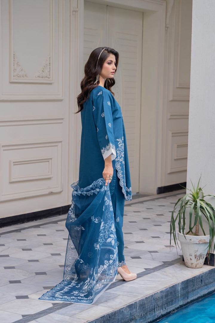 Limited Stock - Reyna 3Pc Embroidered Dress