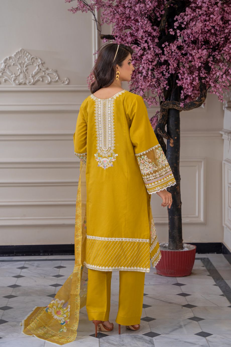 Limited Stock - Knight 3Pc Embroidered Dress