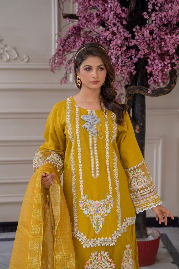 Limited Stock - Knight 3Pc Embroidered Dress
