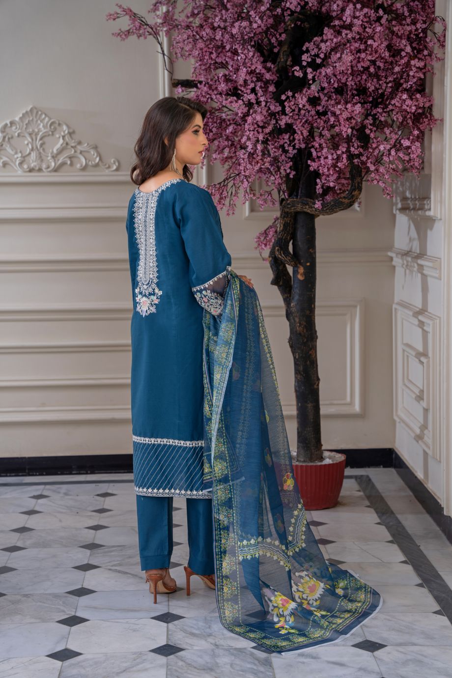 Limited Stock -Semaj 3Pc Embroidered Dress