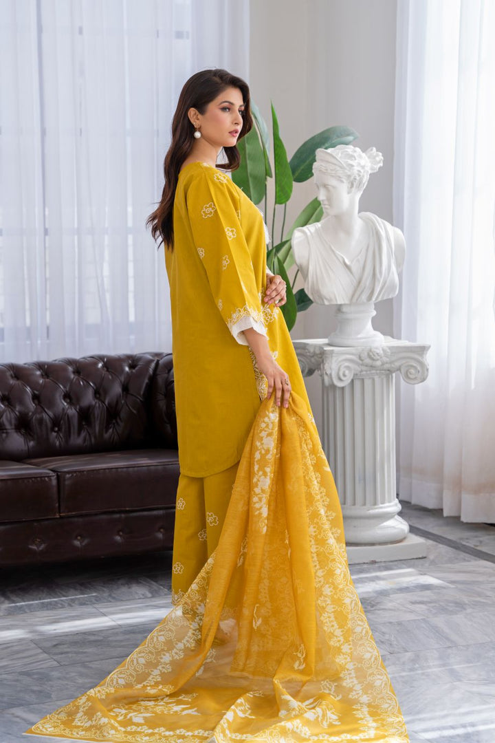 Limited Stock - Jhumka 3Pc Embroidered Dress