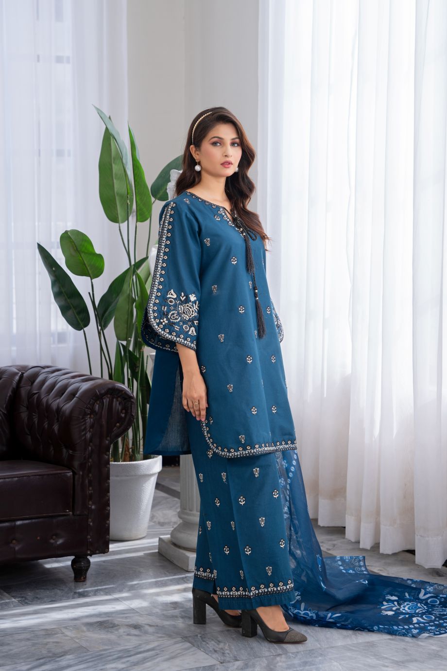 Limited Stock - Blink 3Pc Embroidered Dress