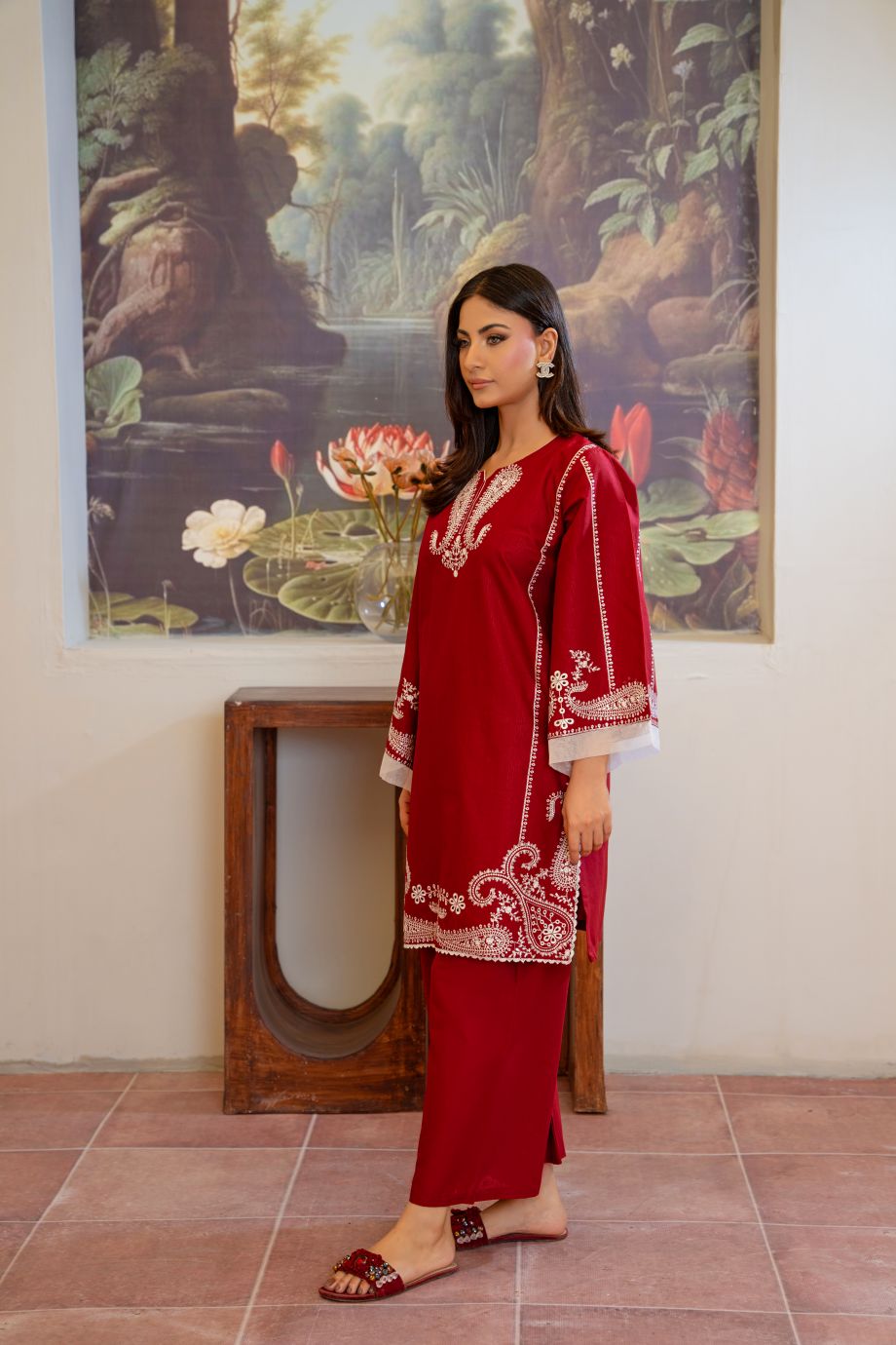 Florance 2Pc - Embroidered Casual Pret
