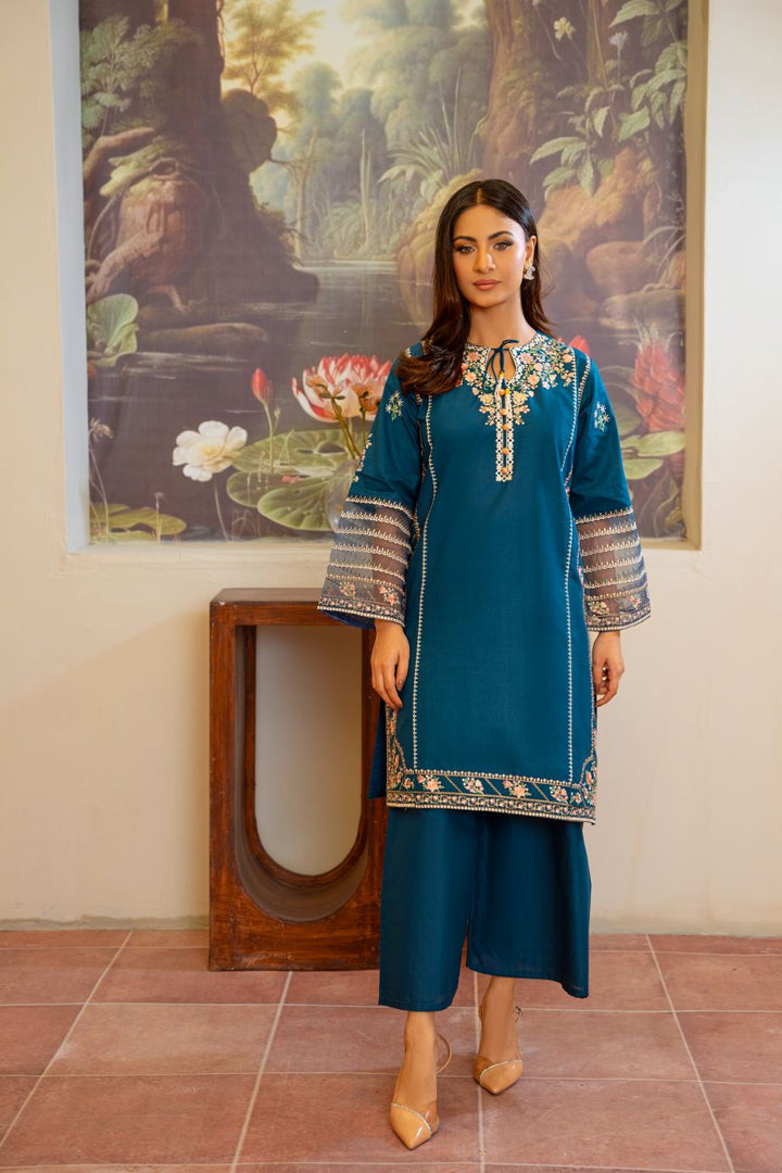 Zaira 2Pc - Embroidered Casual Pret