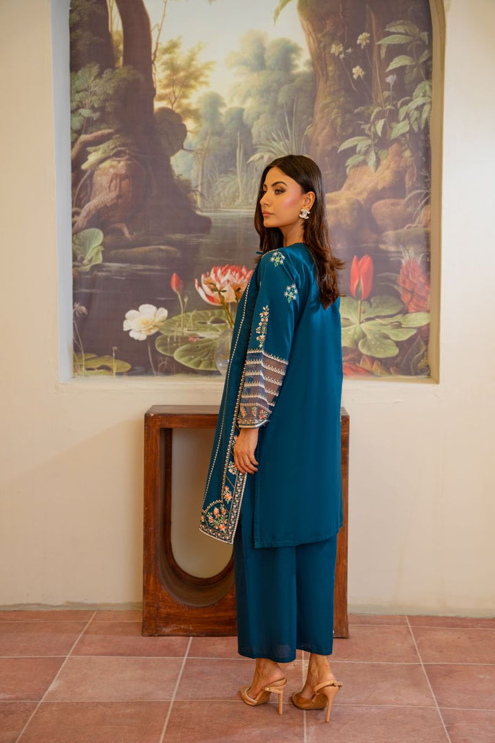 Zaira 2Pc - Embroidered Casual Pret
