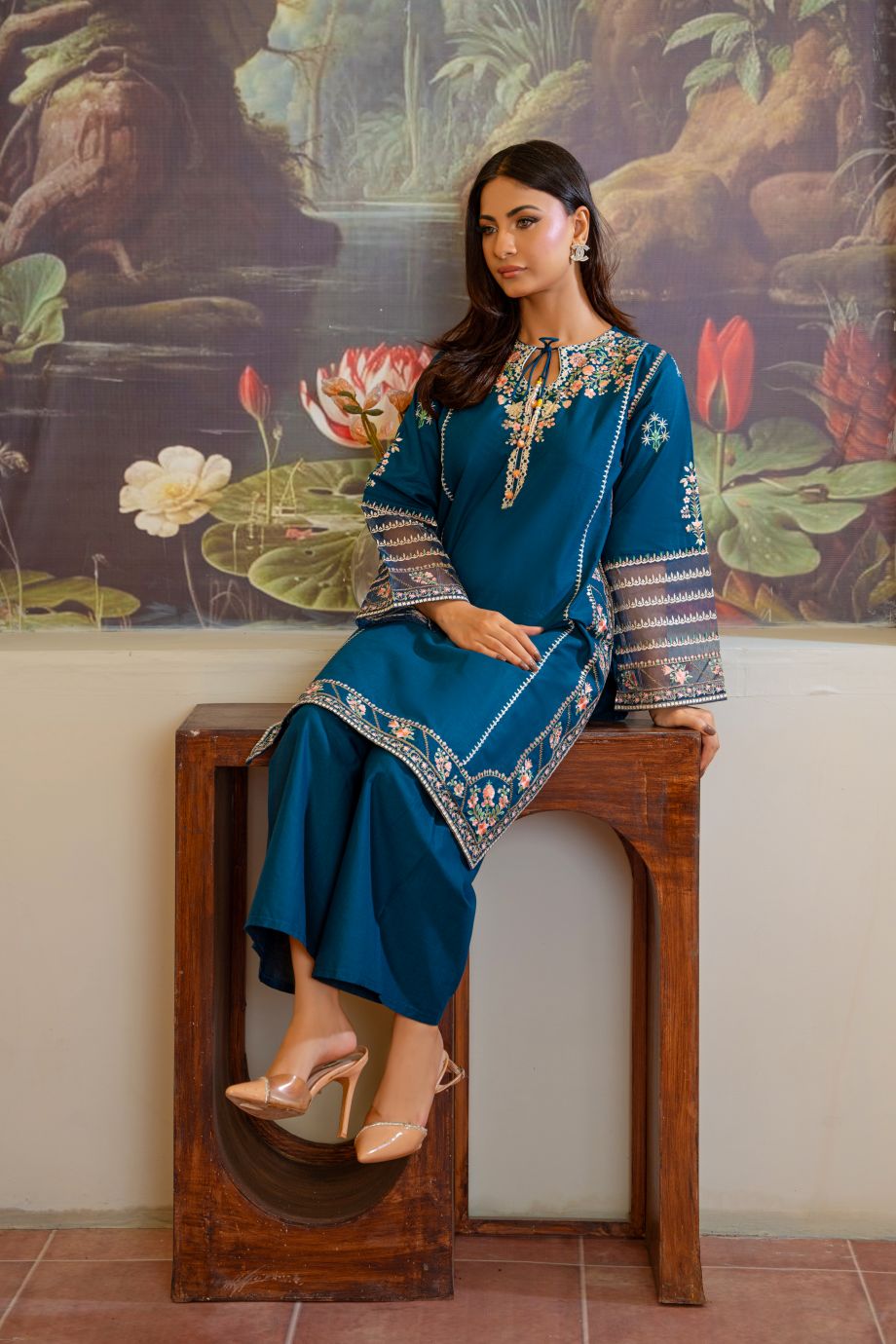 Zaira 2Pc - Embroidered Casual Pret