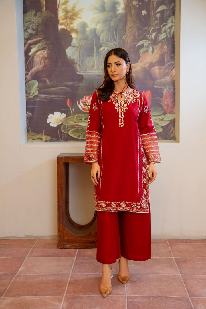 Annar 2Pc - Embroidered Casual Pret