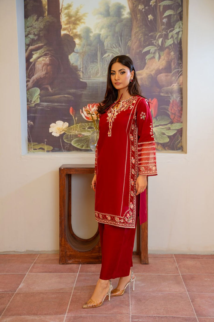Annar 2Pc - Embroidered Casual Pret