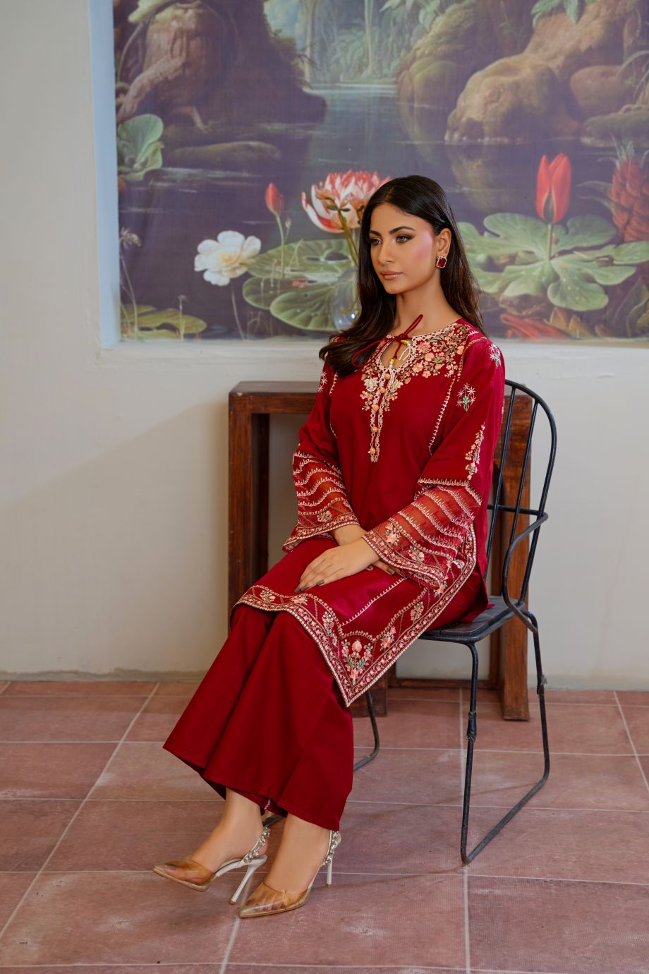 Annar 2Pc - Embroidered Casual Pret