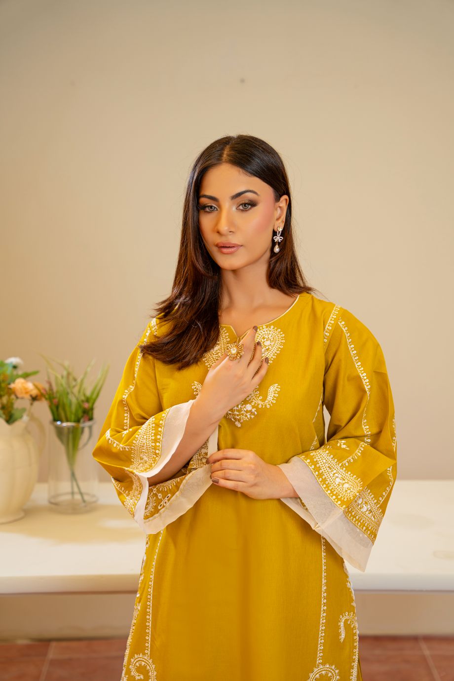 Maeve 2Pc - Embroidered Casual Pret