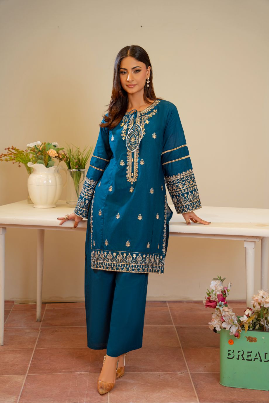 Liora 2Pc - Embroidered Casual Pret