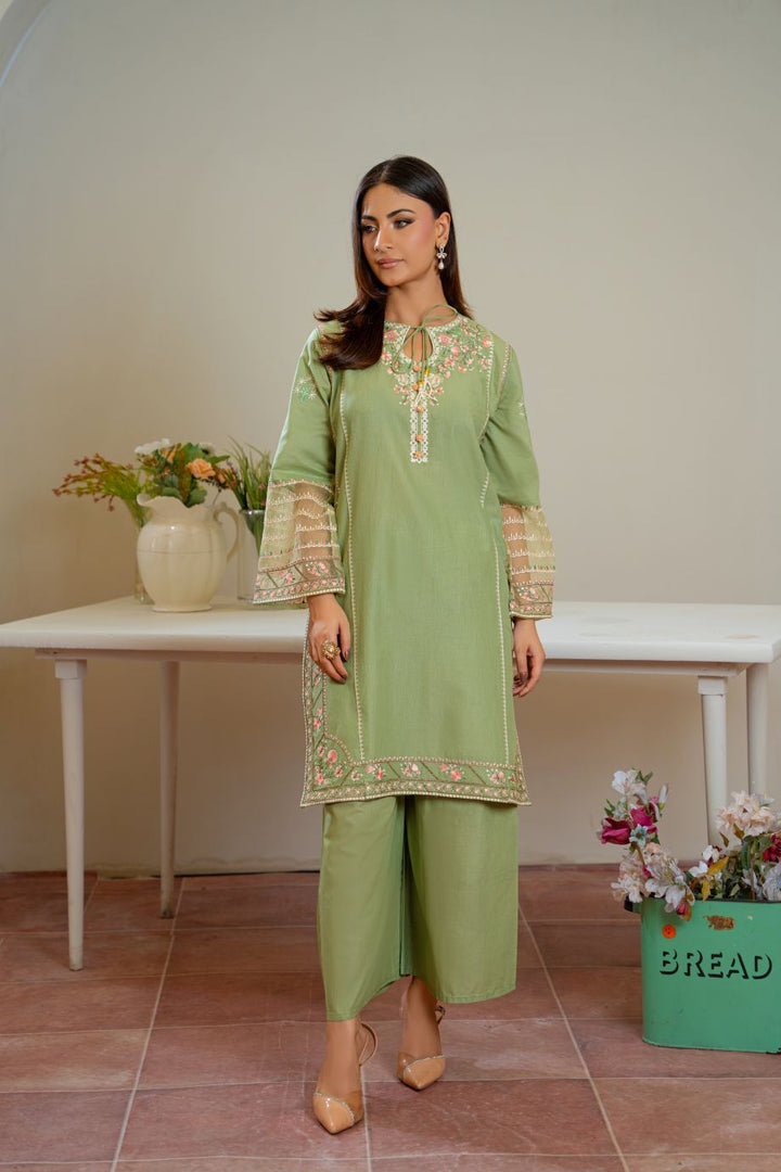 Sophie 2Pc - Embroidered Casual Pret