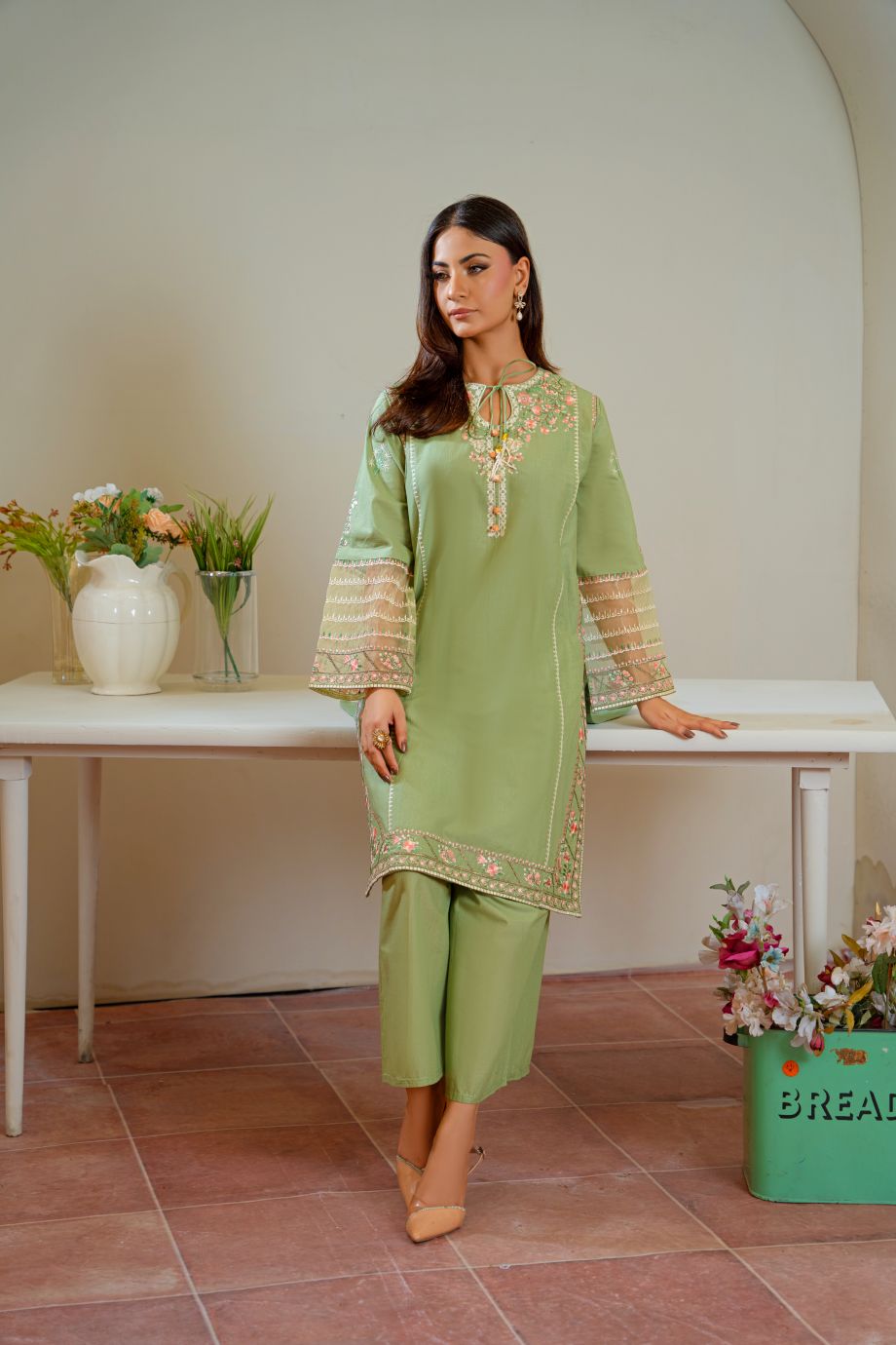 Sophie 2Pc - Embroidered Casual Pret