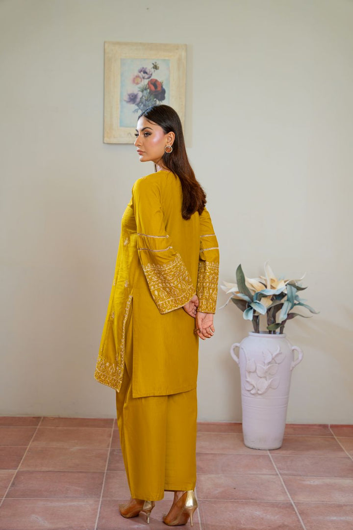 Audrey 2Pc Embroidered Dress