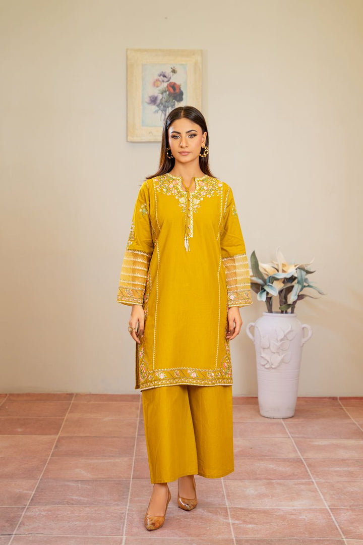 Audrey 2Pc - Embroidered Casual Pret