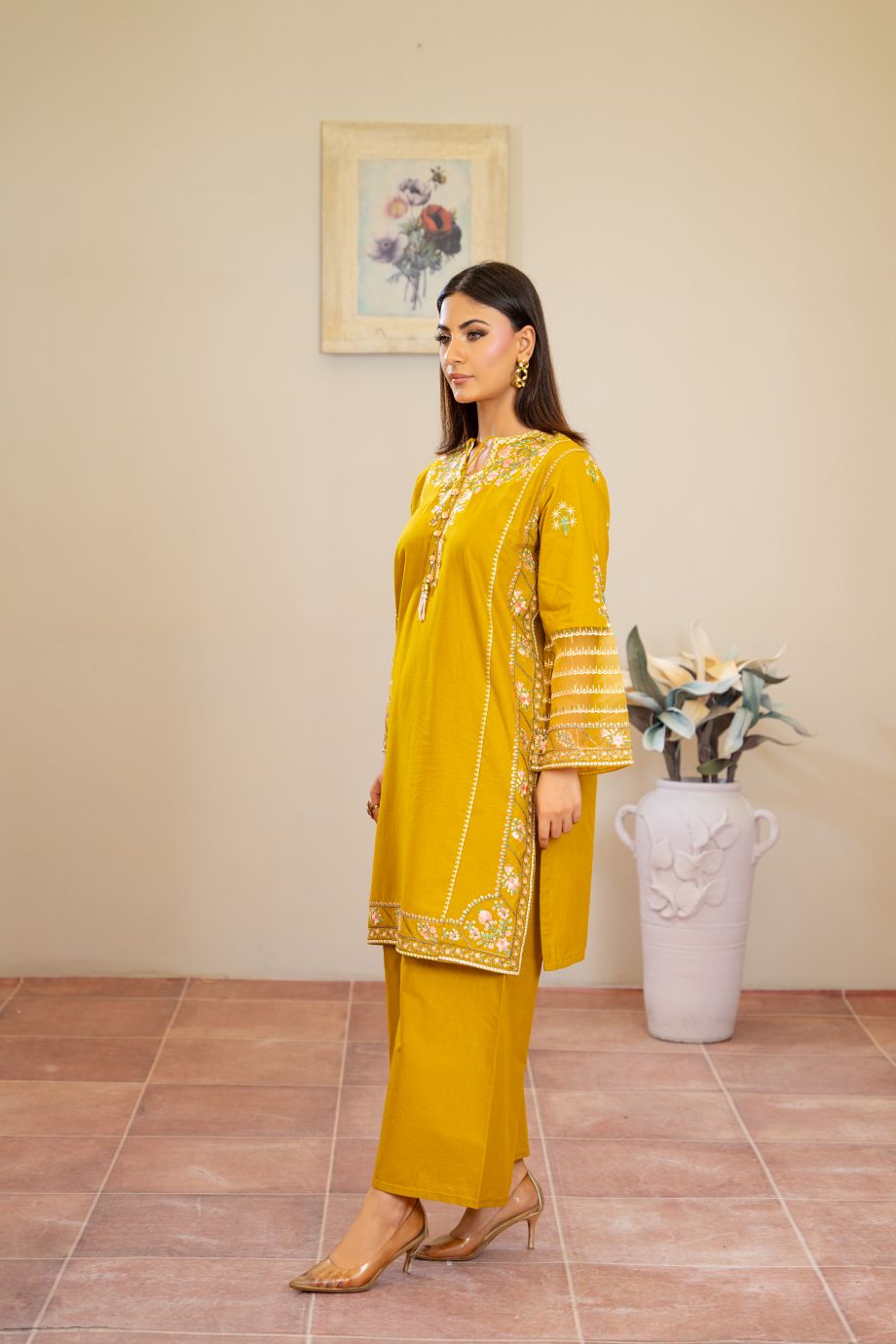 Audrey 2Pc - Embroidered Casual Pret