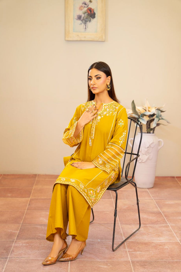 Audrey 2Pc - Embroidered Casual Pret