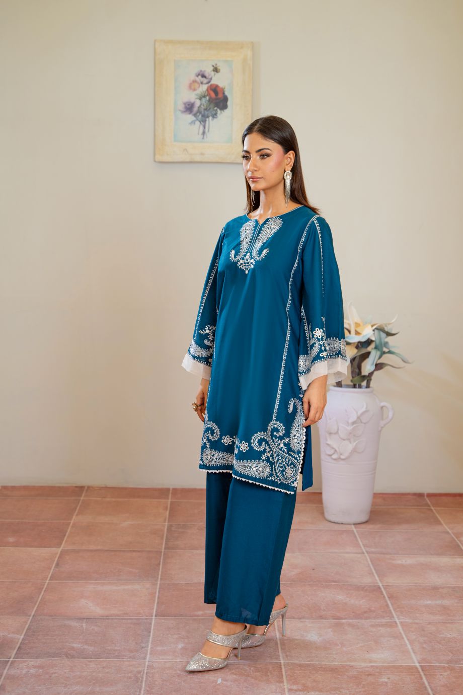 Buji Flies 2Pc - Embroidered Casual Pret