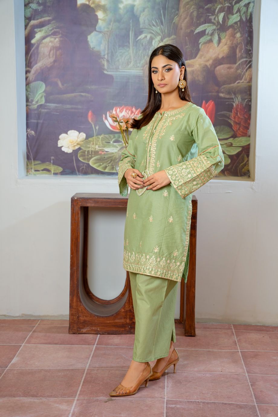 Sophie 2Pc - Embroidered Casual Pret