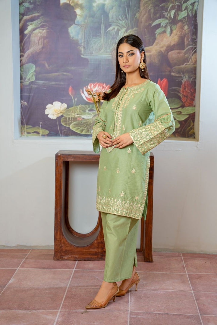 Sophie 2Pc - Embroidered Casual Pret