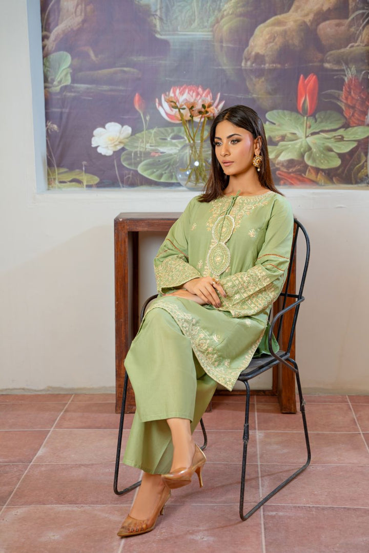 Sophie 2Pc - Embroidered Casual Pret