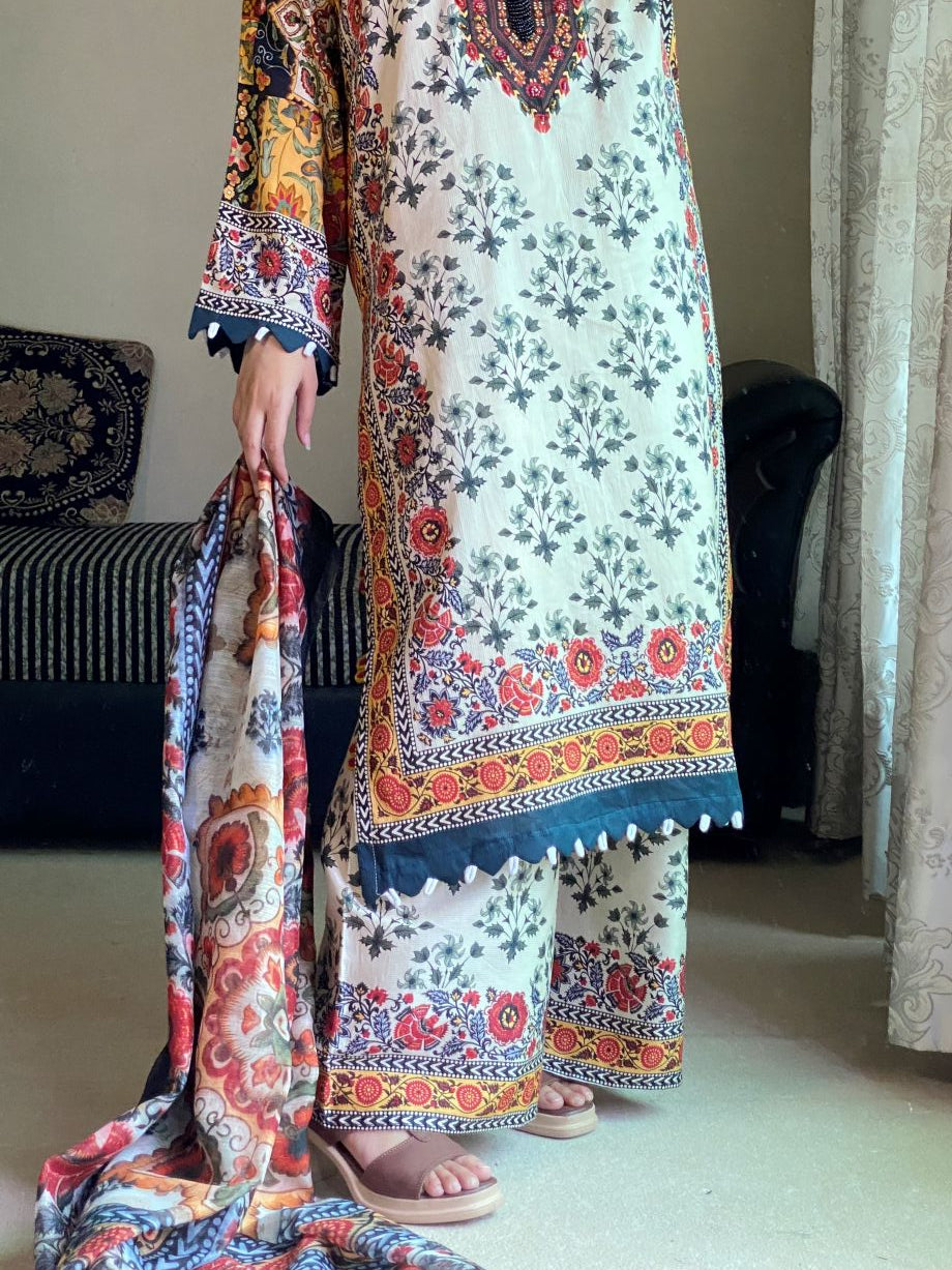 Rosie 3Pc - Printed Casual Pret