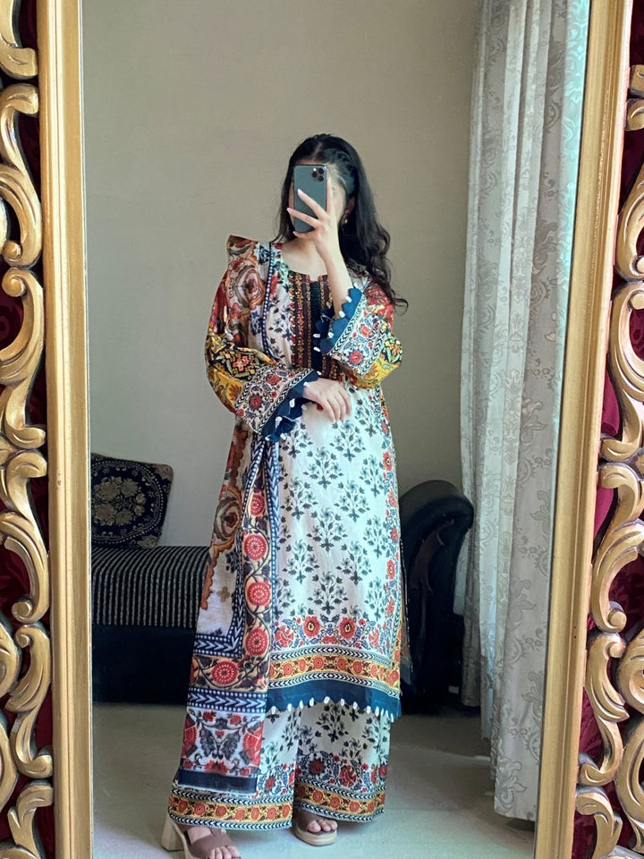 Rosie 3Pc - Printed Casual Pret