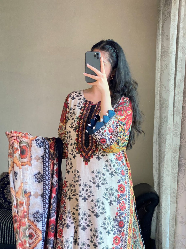 Rosie 3Pc - Printed Casual Pret